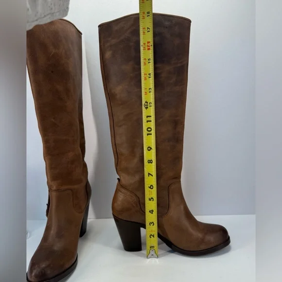 Ariat Gold Coast crushed stone Brown Leather casual country Heeled Boots 8 B - Picture 8 of 16